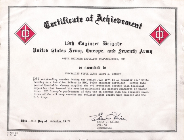Certificate of Achievement