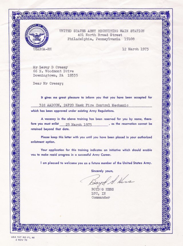 LeRoy's Enlistment